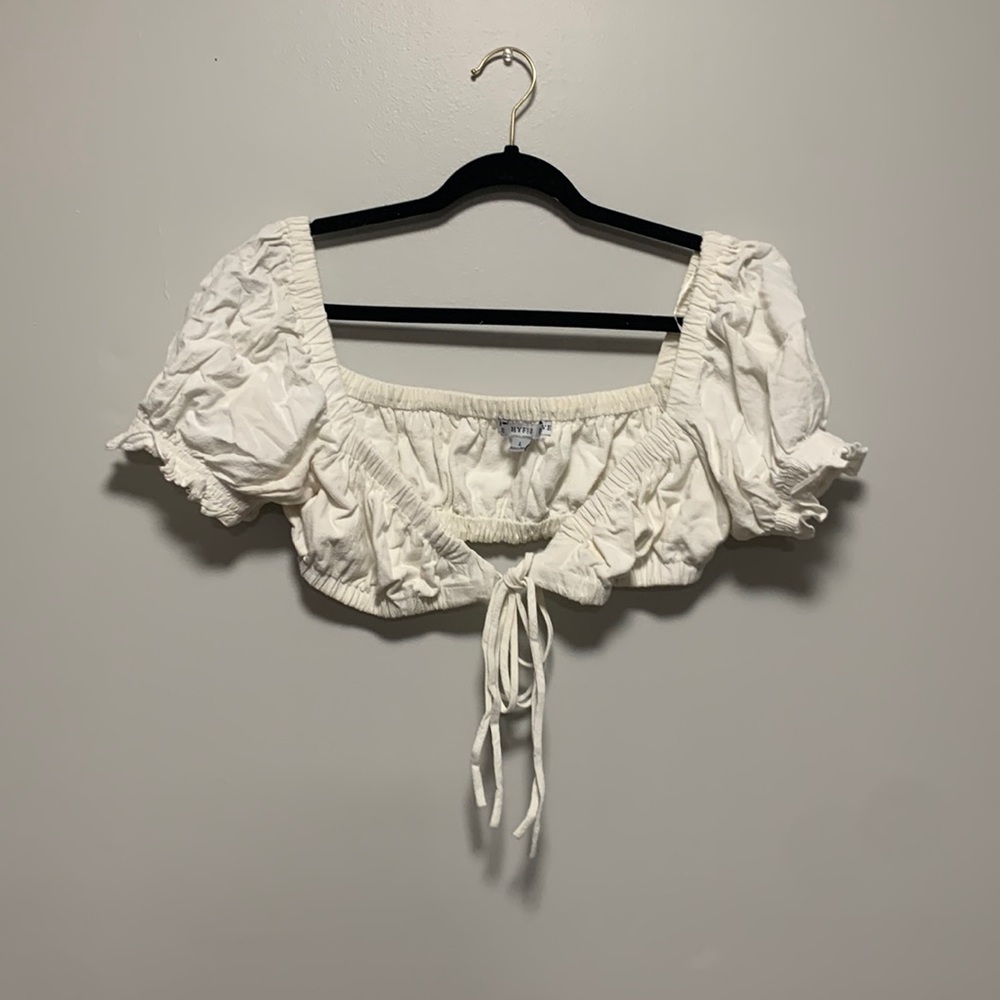 White Crop Top